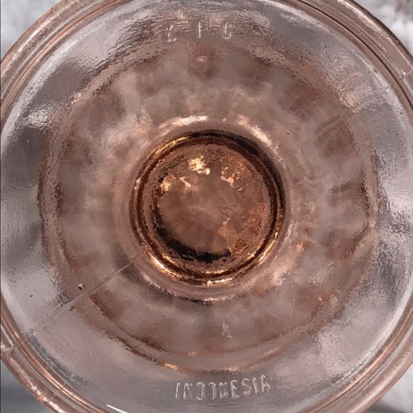 KIG Pink Fluted Dessert Glasses Set of 4 Indonesia - Picture 4 of 7